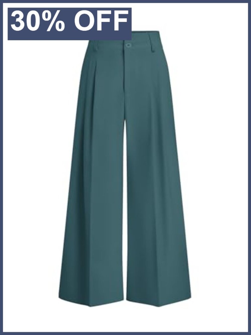 High Waisted Wide Leg Dress Pants Pleated Loose Fit Trousers